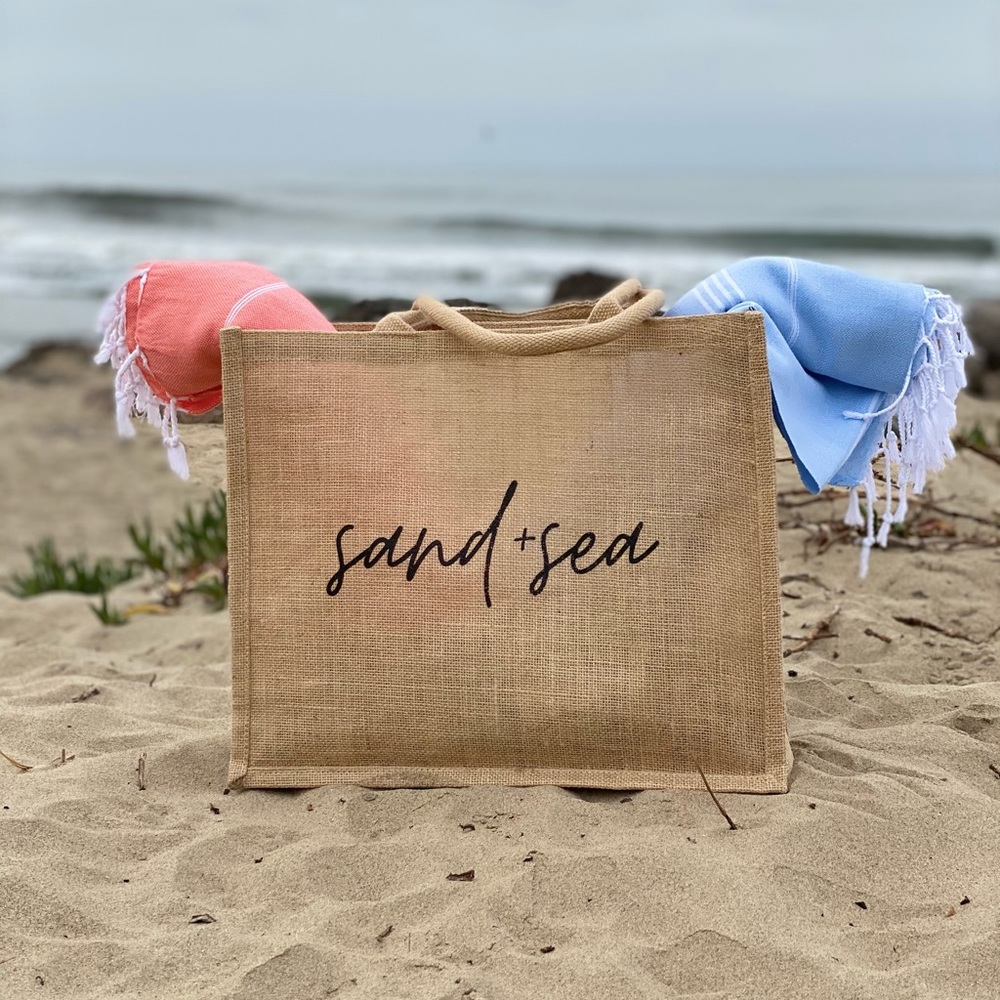 Sand+Sea Jute Beach Tote